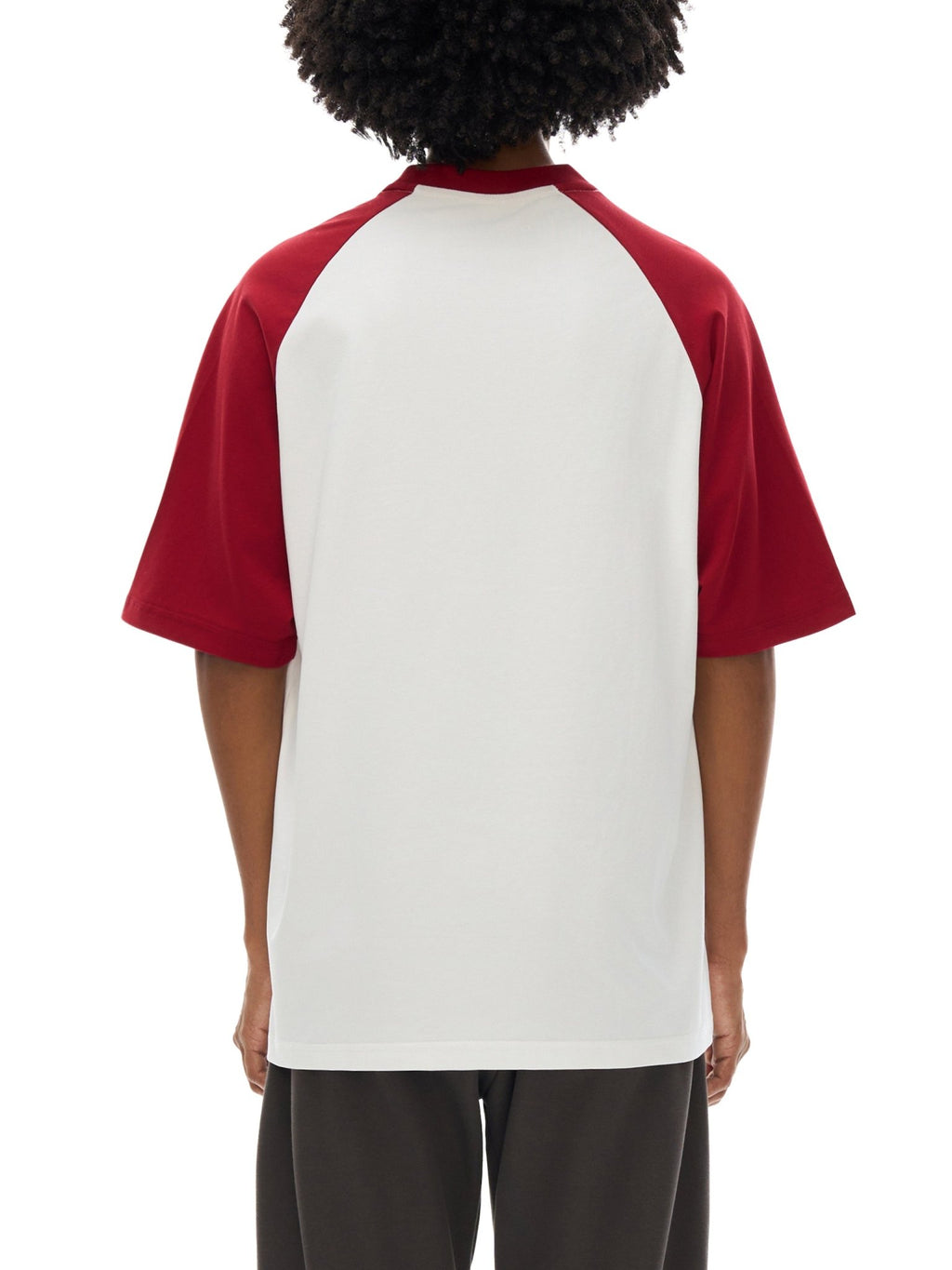 Color - Blocked Raglan Sleeve T-shirt - IVORYFLOW