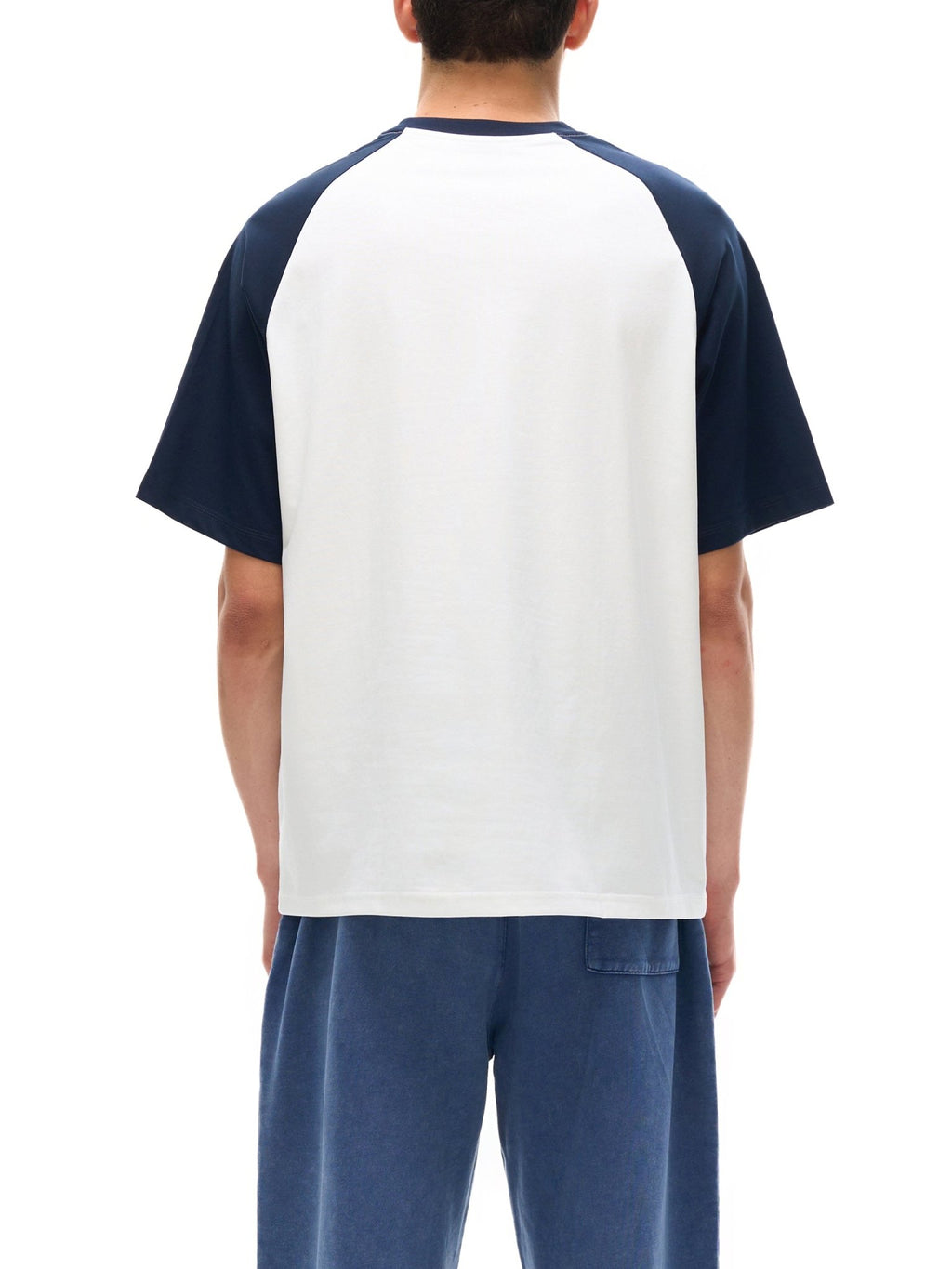 Color - Blocked Raglan Sleeve T-shirt - IVORYFLOW