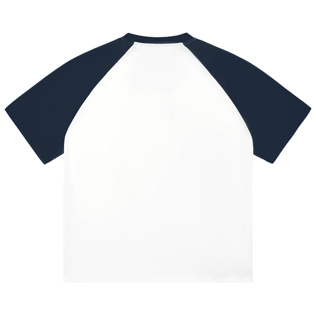 Color - Blocked Raglan Sleeve T-shirt - IVORYFLOW