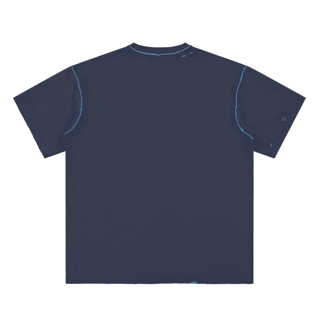 Hand - frayed Reversible T-shirt - IVORYFLOW