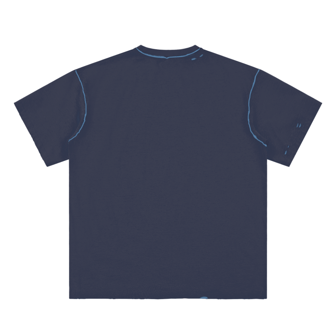 Hand - frayed Reversible T-shirt - IVORYFLOW