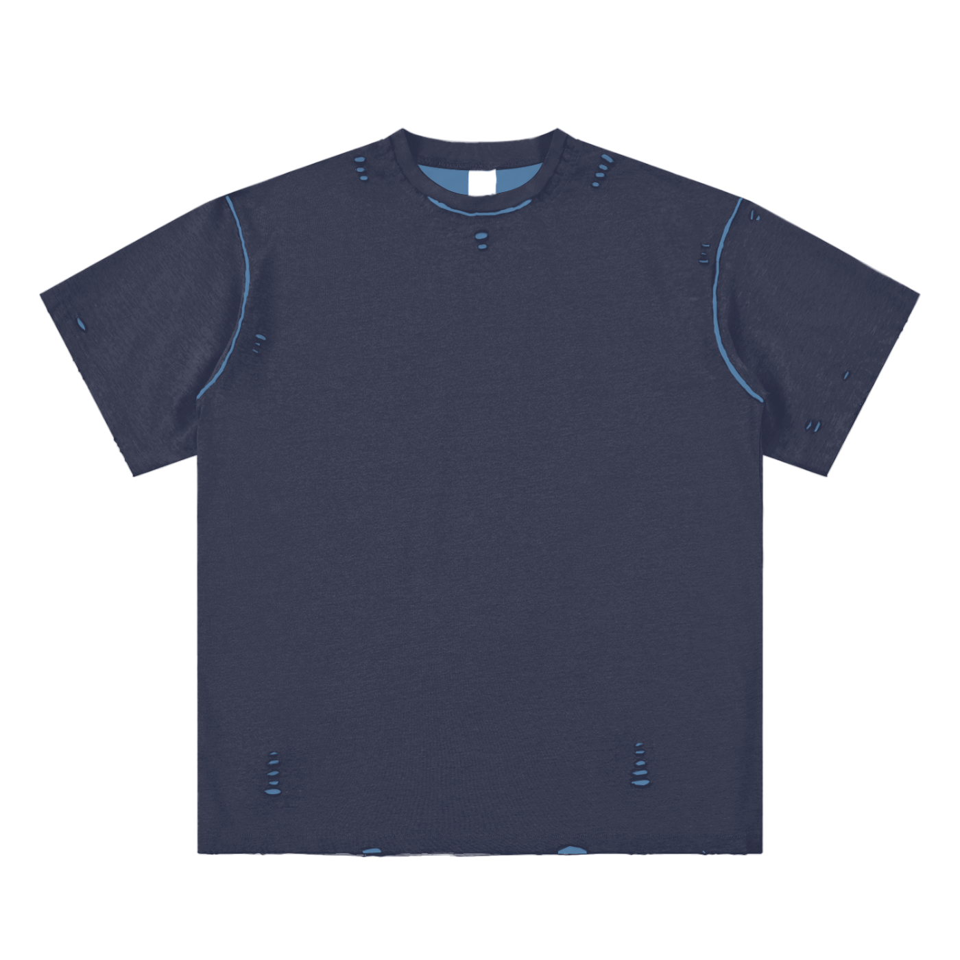 Hand - frayed Reversible T-shirt - IVORYFLOW