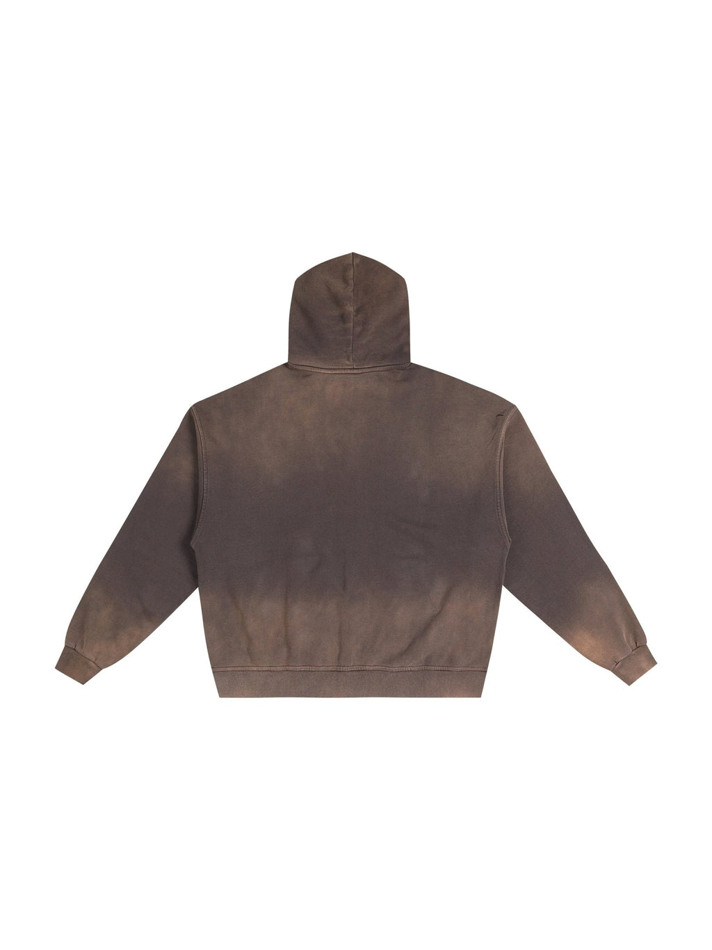 Hand - Frayed Sunfade Zip Hoodie - IVORYFLOW