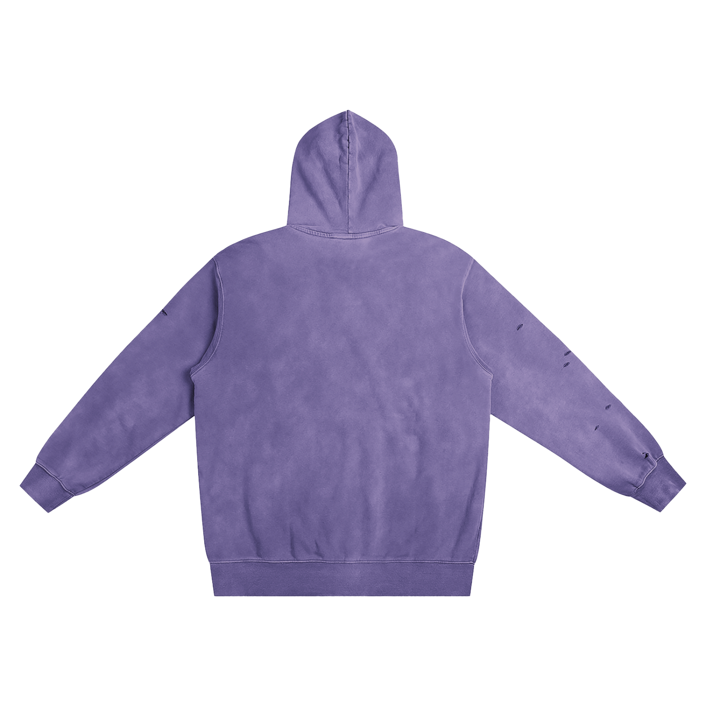 Heavyweight Pure Cotton Hand - Frayed Monkey Washed Hoodie - IVORYFLOW