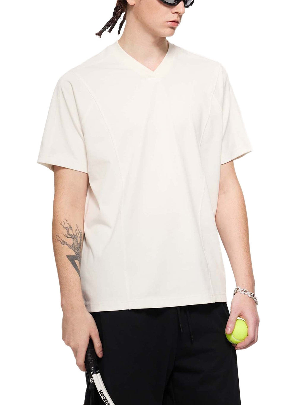Mesh - Lined Quick - Dry Performance T-Shirt - IVORYFLOW