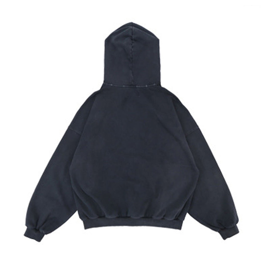 Reverse Pocket Design Distressed Hoodie(440GSM) - IVORYFLOW