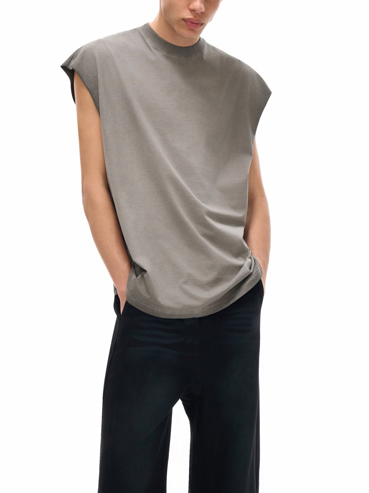 Reverse Washed Tank Top - IVORYFLOW