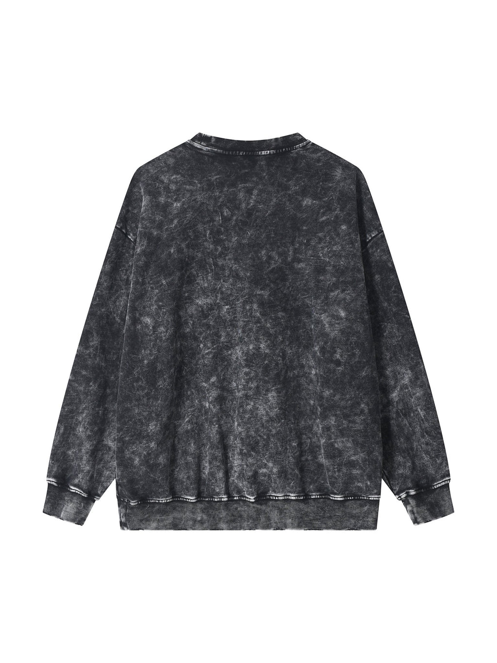 Snow Washed Hand - Frayed Sweatshirt - IVORYFLOW