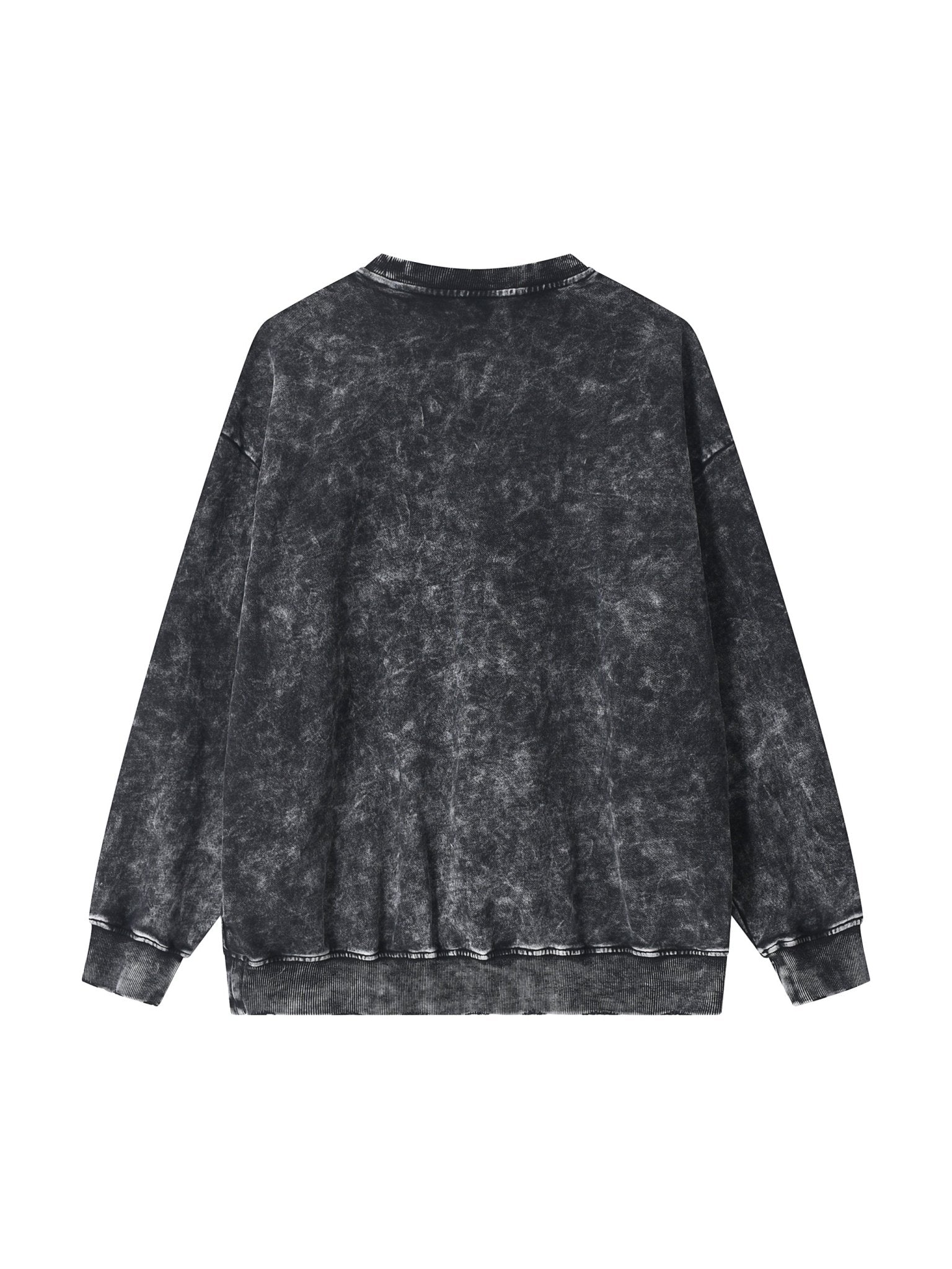Snow Washed Hand - Frayed Sweatshirt - IVORYFLOW