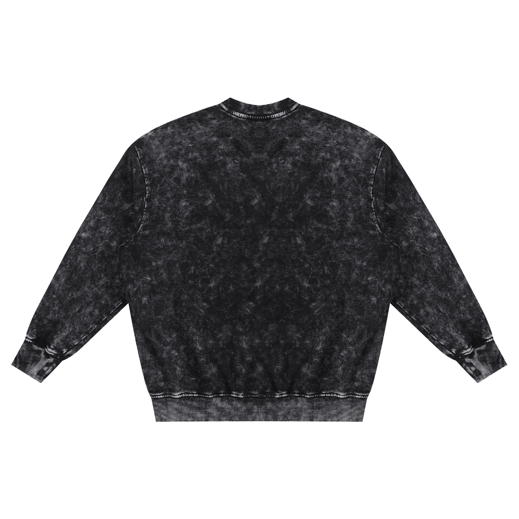 Snow Washed Hand - Frayed Sweatshirt - IVORYFLOW