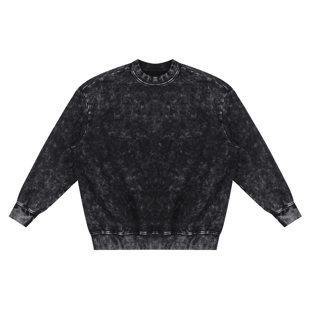 Snow Washed Hand - Frayed Sweatshirt - IVORYFLOW