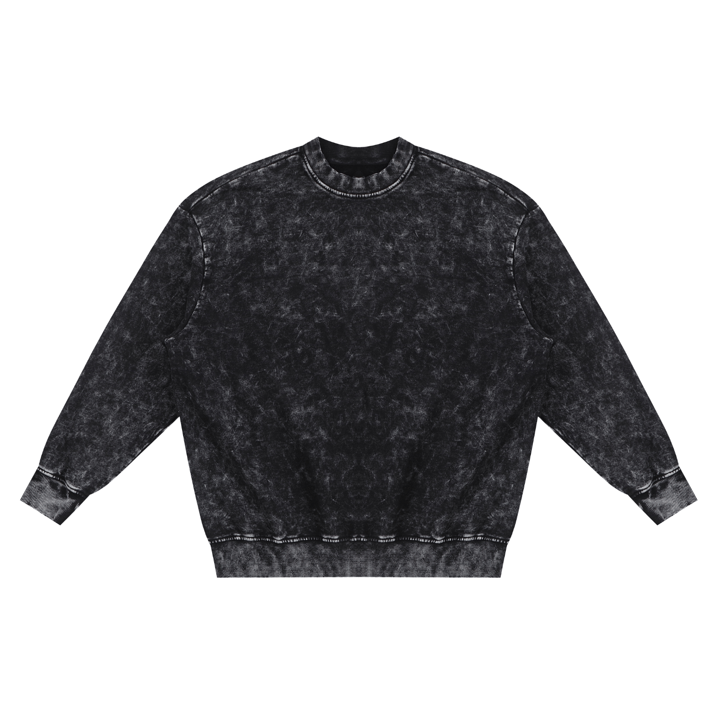 Snow Washed Hand - Frayed Sweatshirt - IVORYFLOW