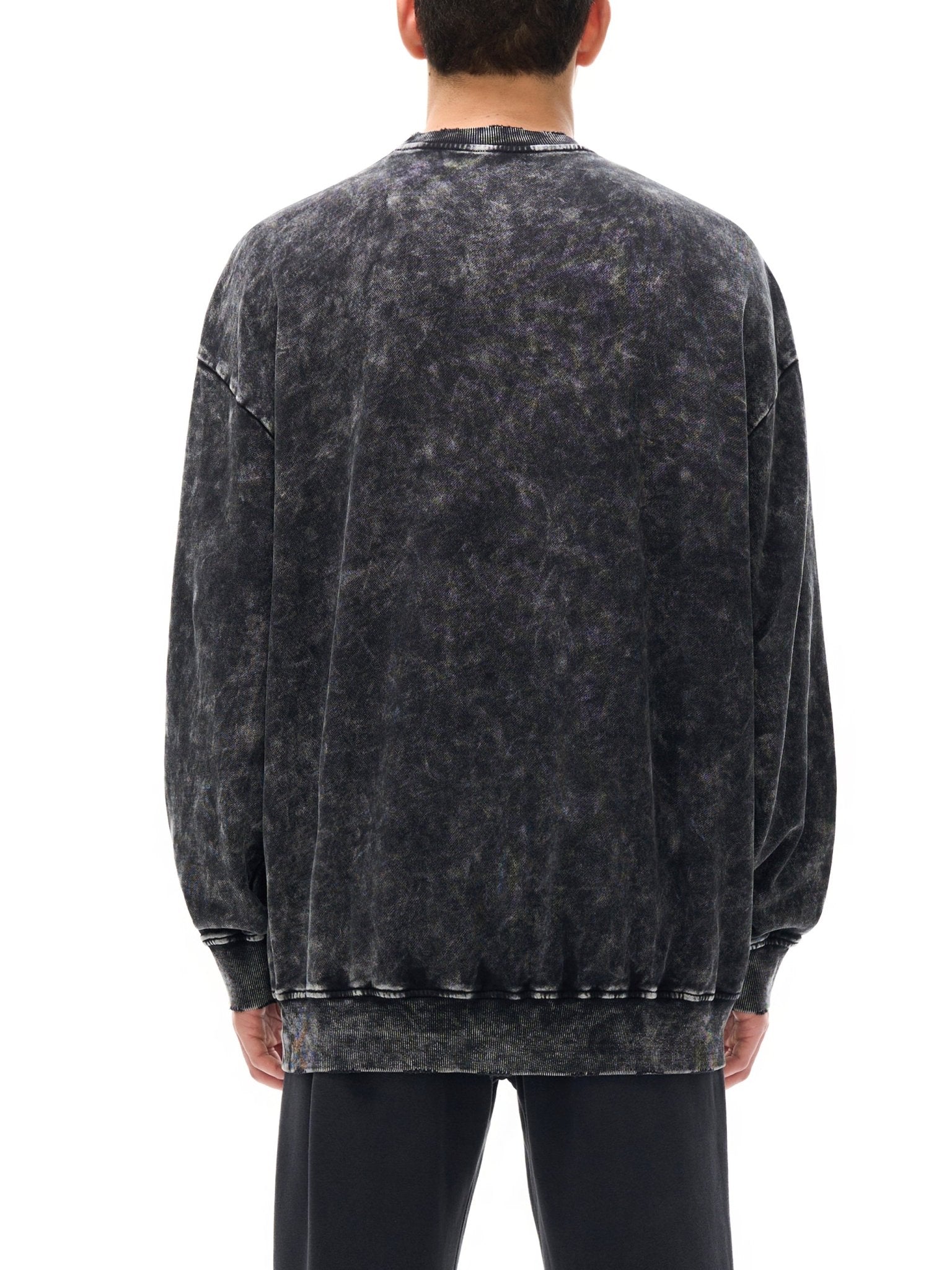 Snow Washed Hand - Frayed Sweatshirt - IVORYFLOW