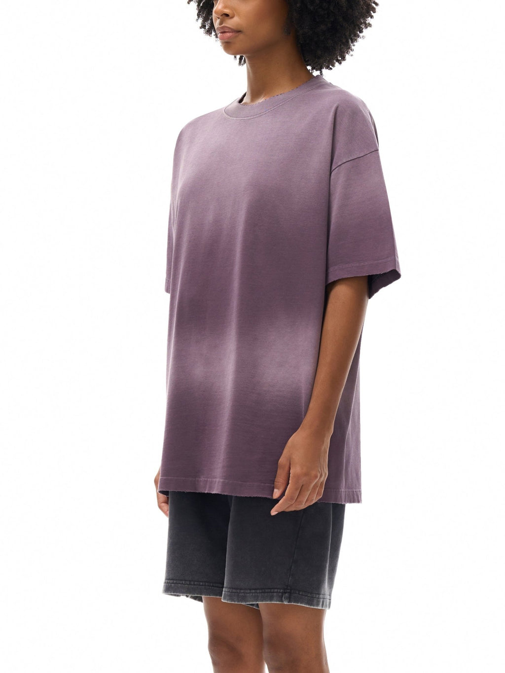 Sun Fade Hand - Frayed Cotton T-Shirt - IVORYFLOW