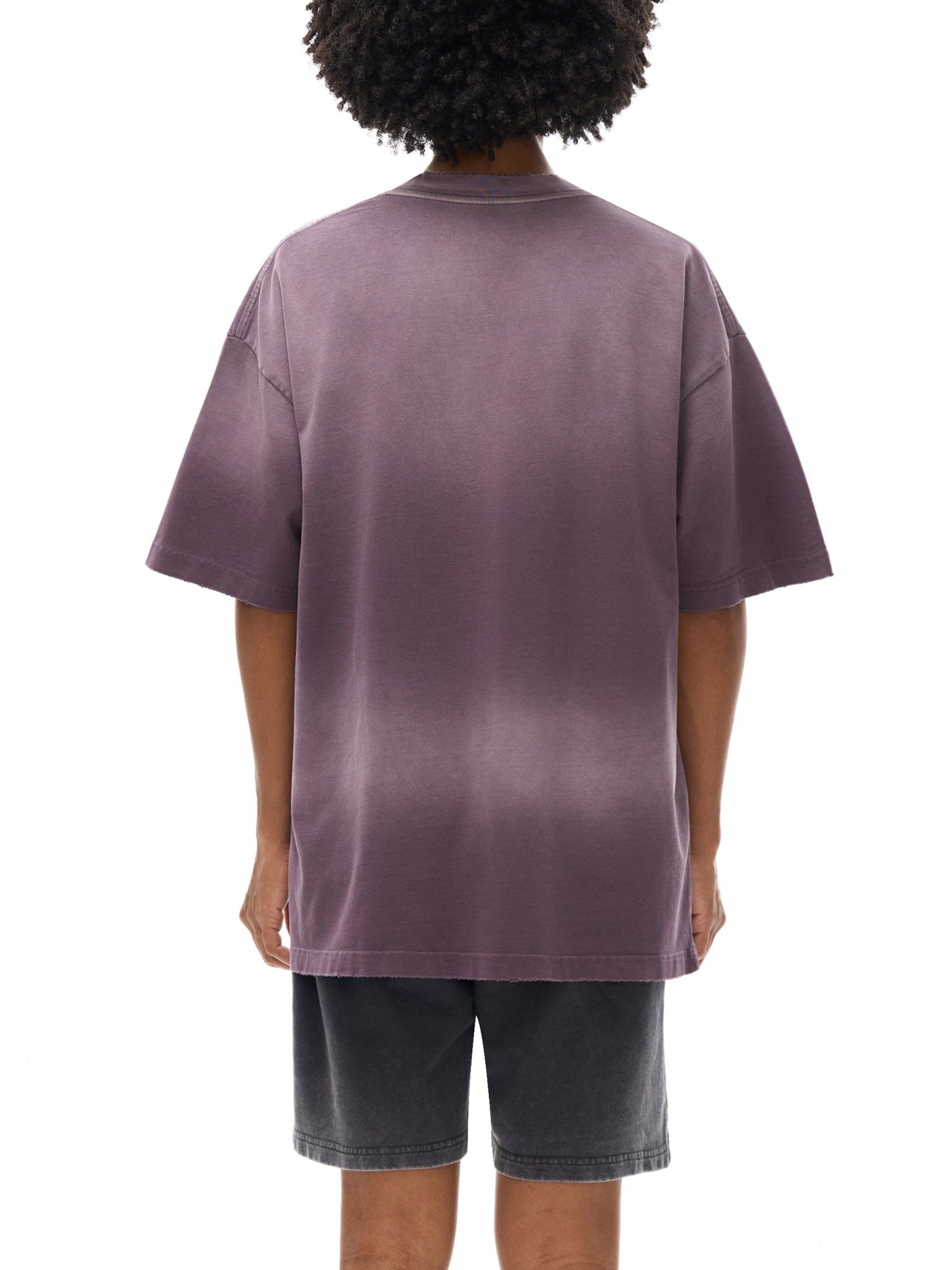 Sun Fade Hand - Frayed Cotton T-Shirt - IVORYFLOW