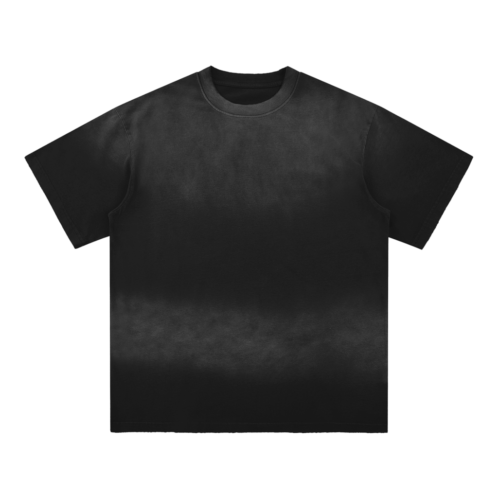 Sun Fade Hand - Frayed Cotton T-Shirt - IVORYFLOW