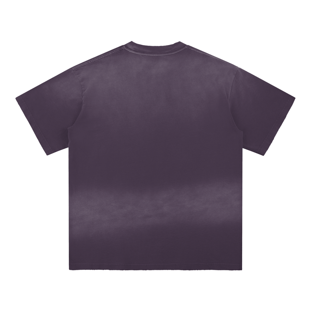 Sun Fade Hand - Frayed Cotton T-Shirt - IVORYFLOW