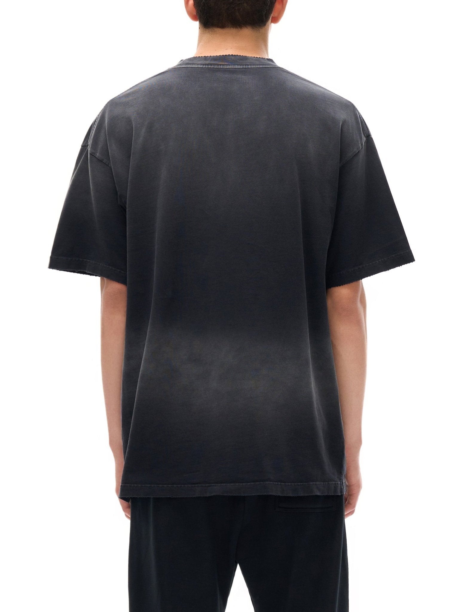 Sun Fade Hand - Frayed Cotton T-Shirt - IVORYFLOW