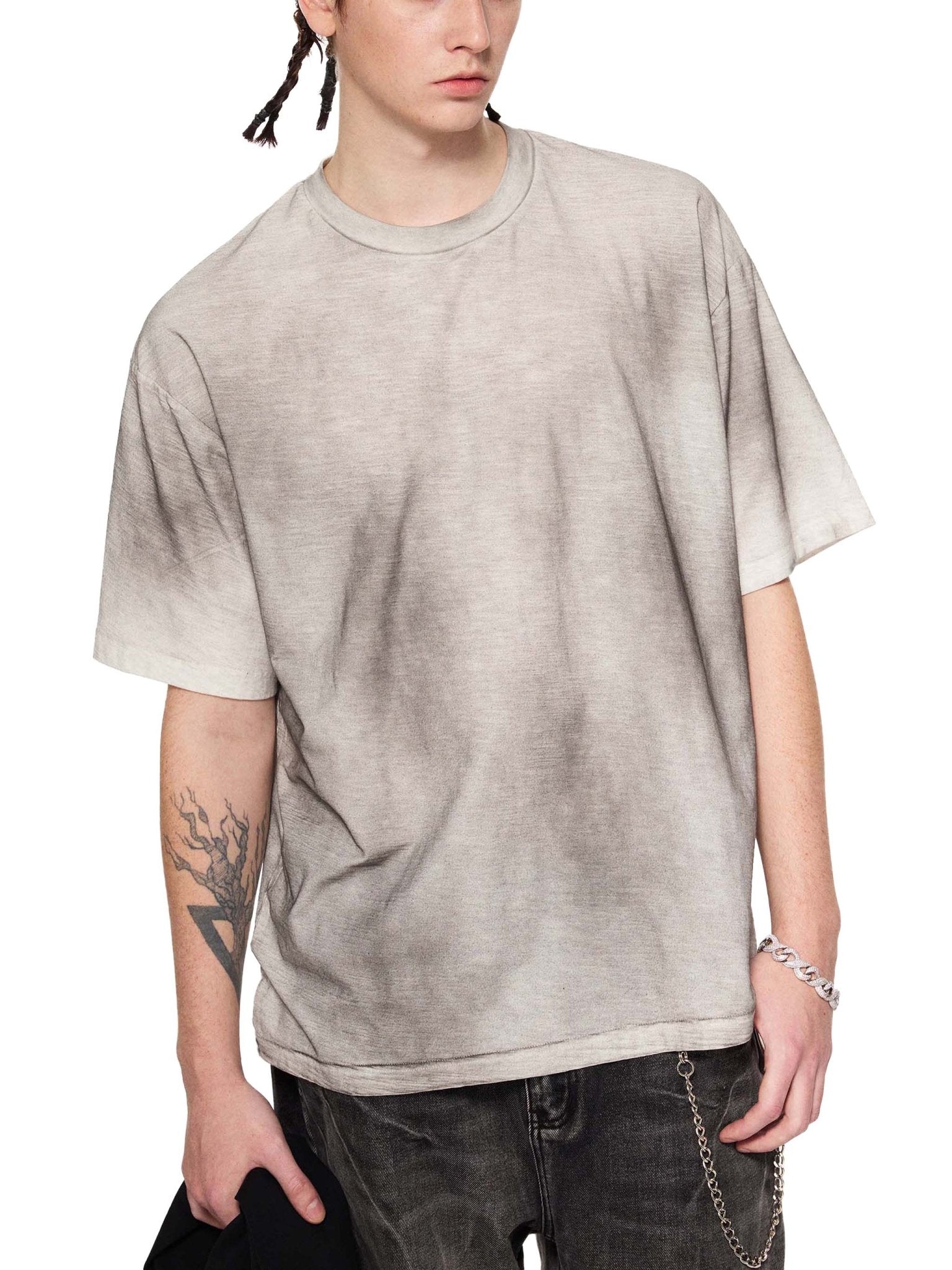 Sun Fade Hand - Painted T-Shirt - IVORYFLOW