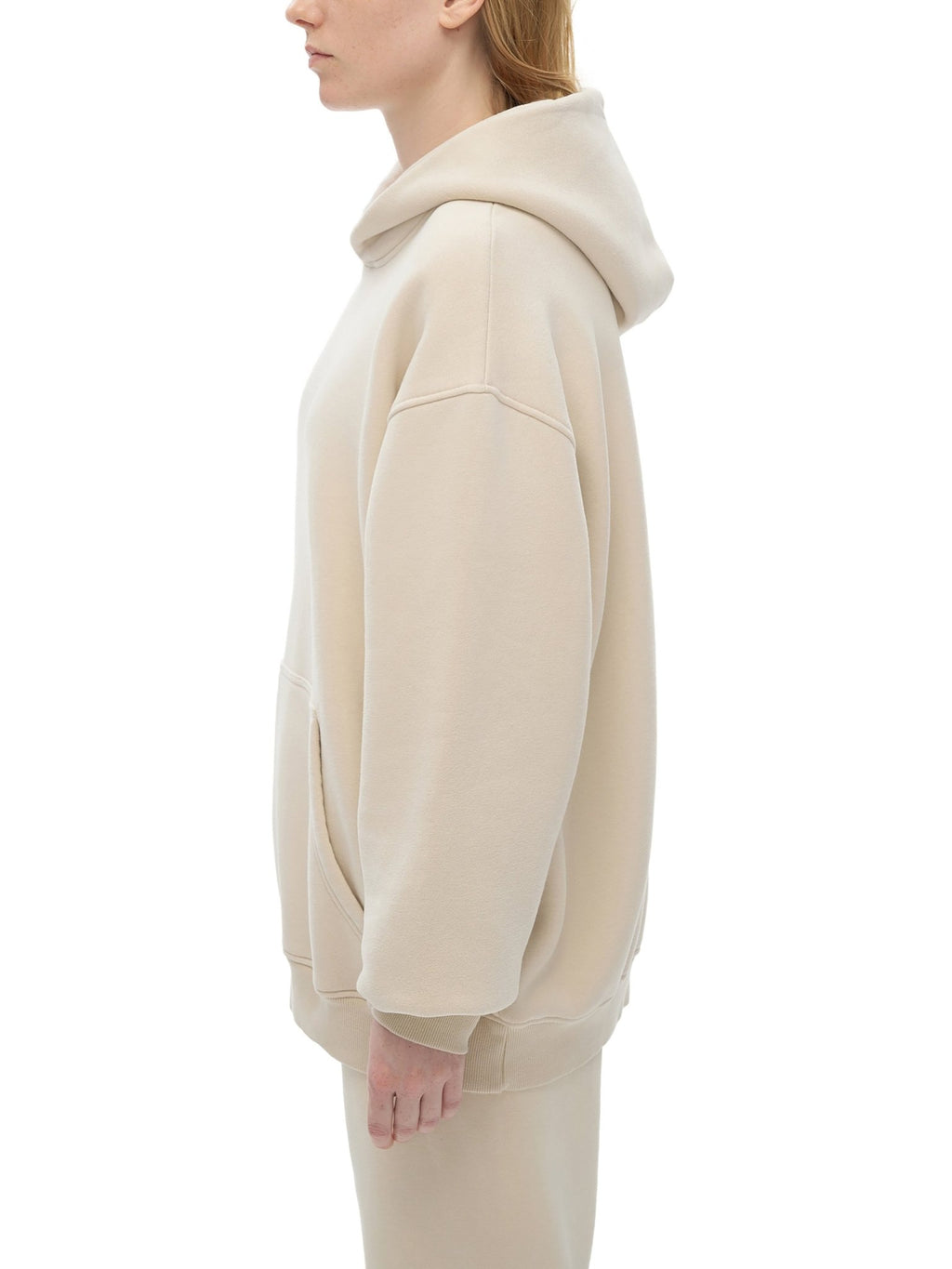Sunfade Fleeced Hoodie - IVORYFLOW