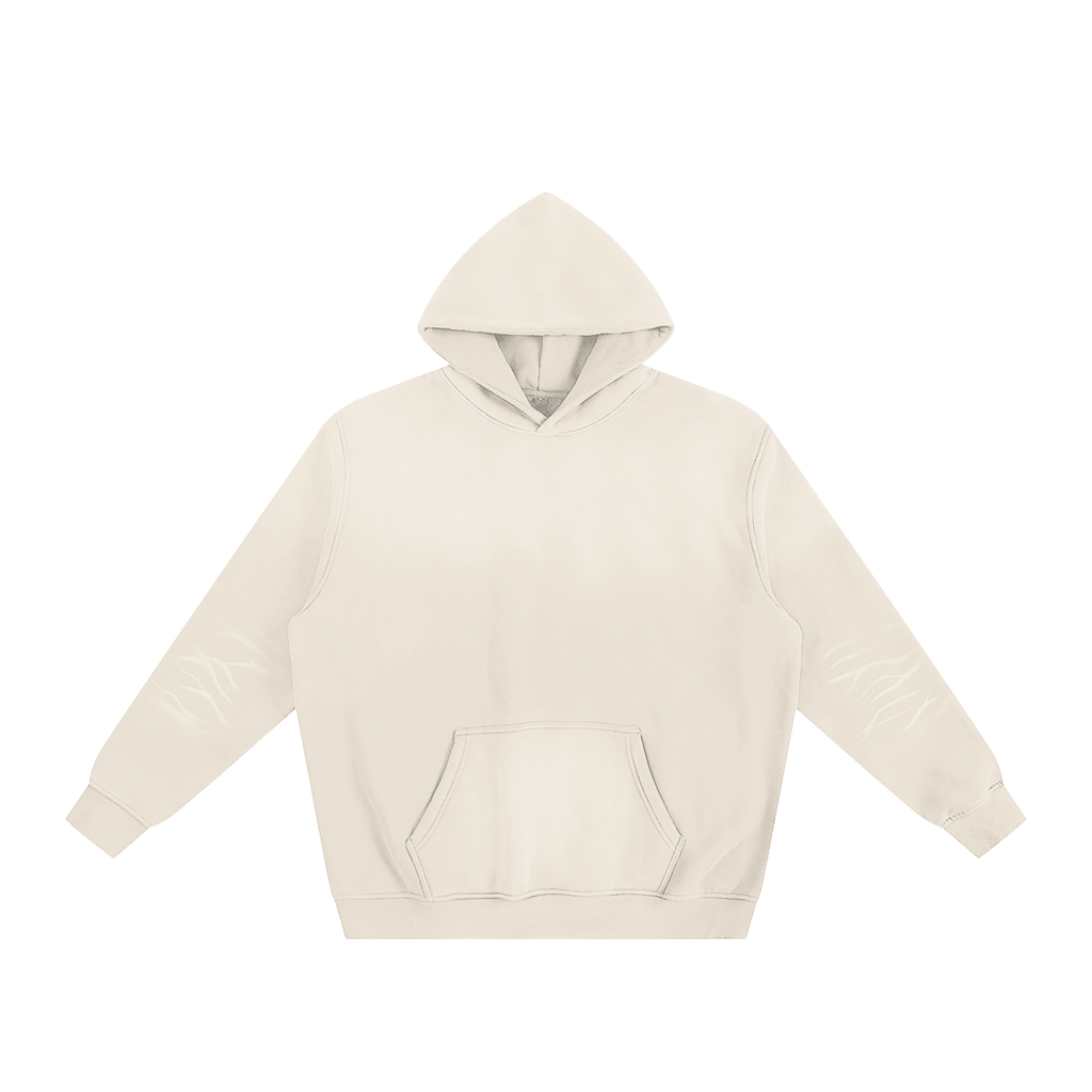 Sunfade Fleeced Hoodie - IVORYFLOW