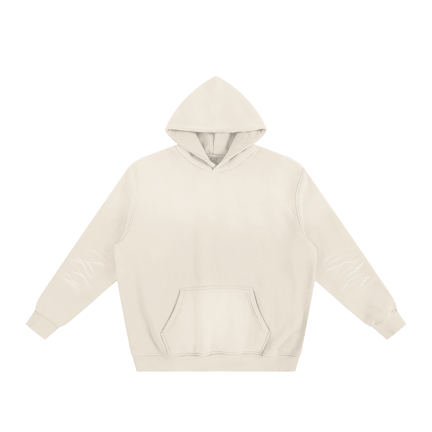 Sunfade Fleeced Hoodie - IVORYFLOW