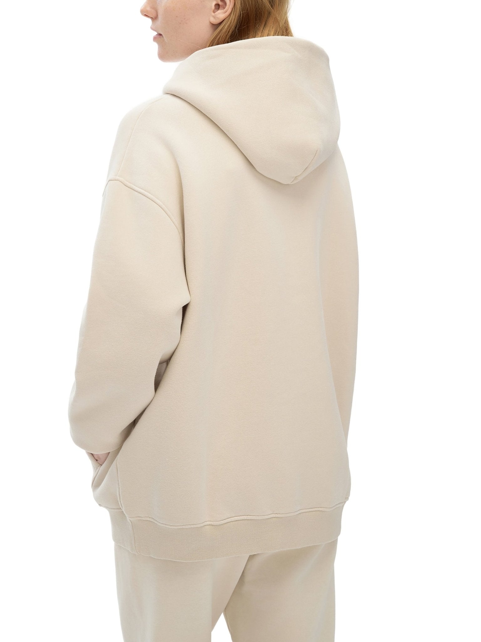 Sunfade Fleeced Hoodie - IVORYFLOW