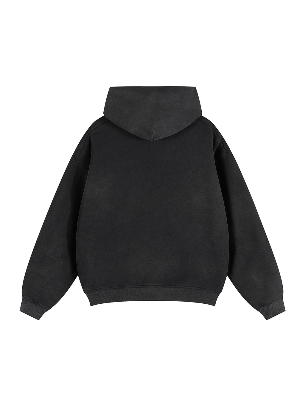 Sunfade Two - way Zipper Boxy Fleece Hoodie - IVORYFLOW
