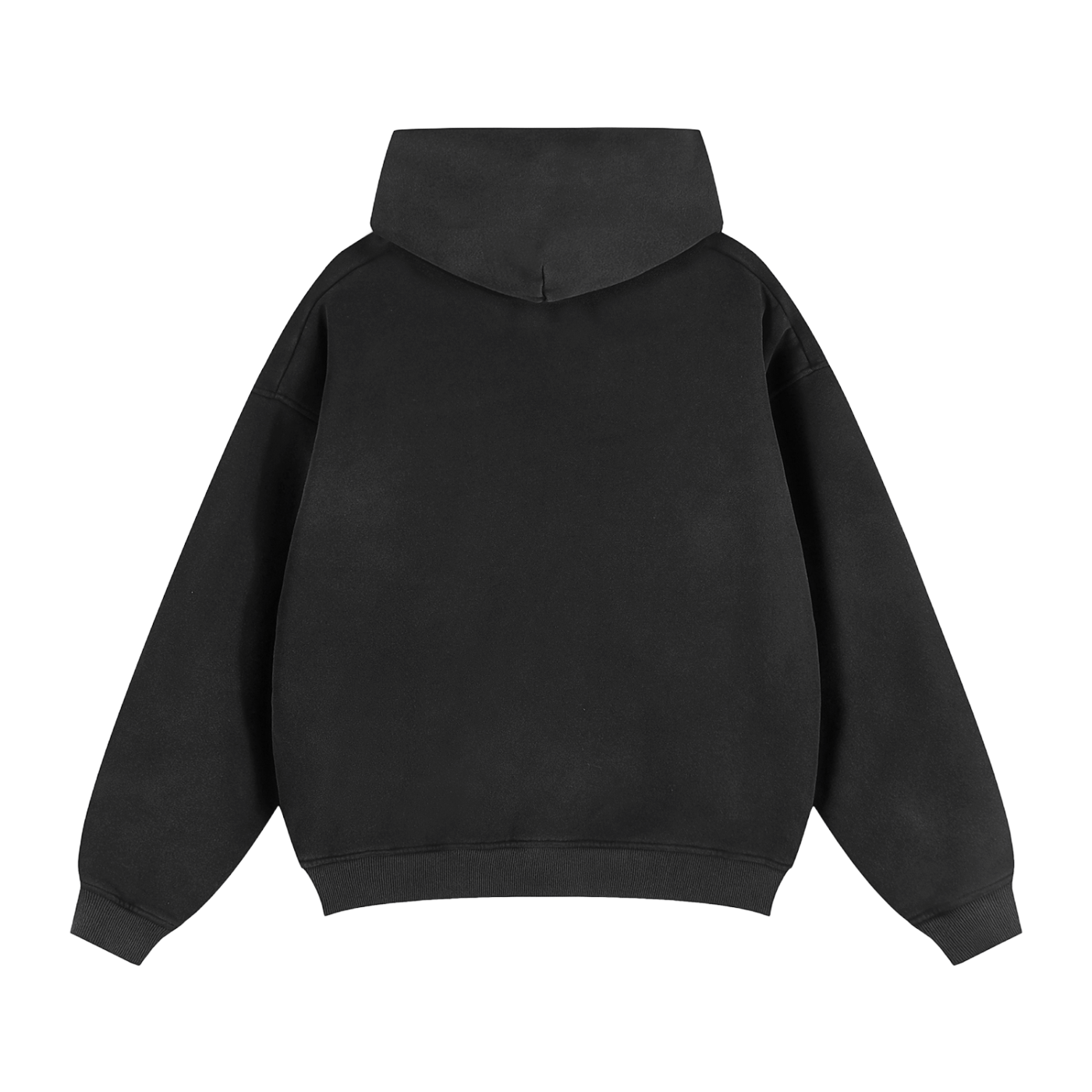Sunfade Two - way Zipper Boxy Fleece Hoodie - IVORYFLOW