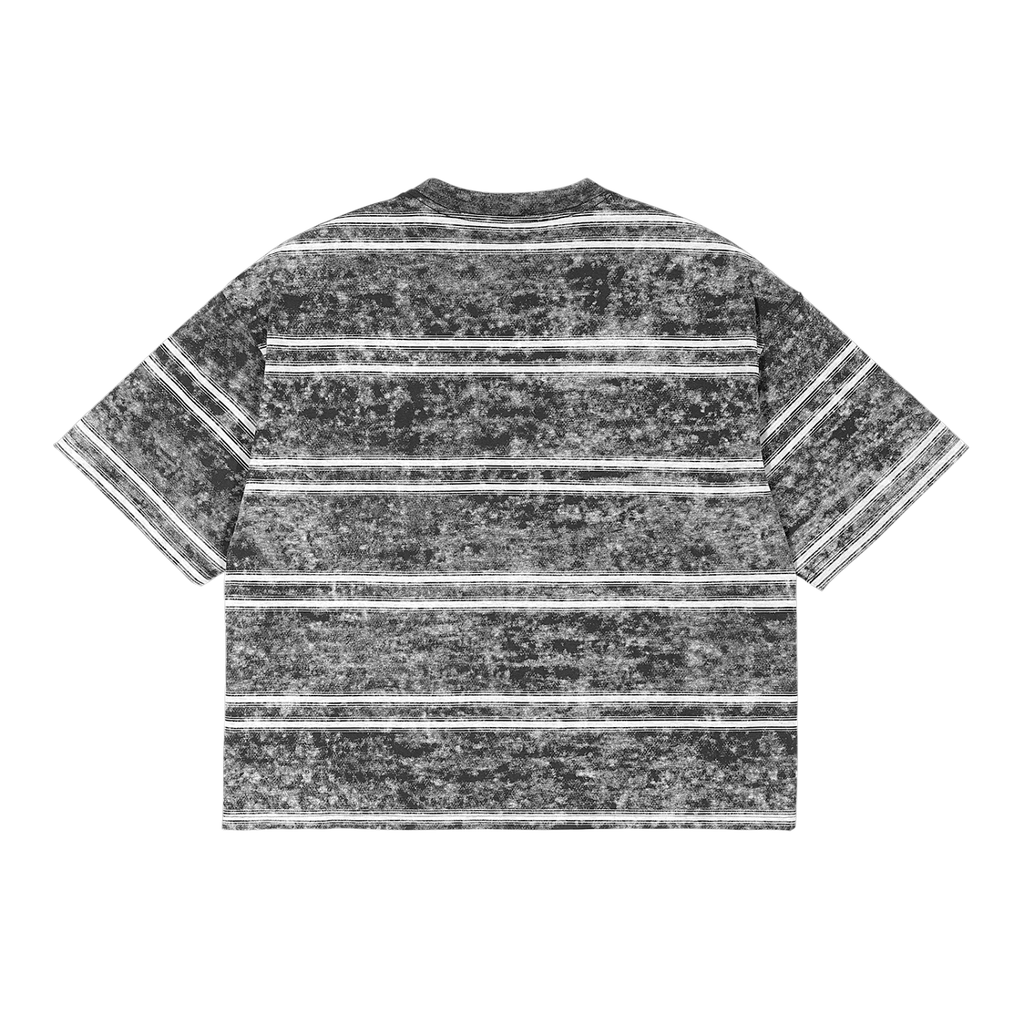 T-shirt Rayé Snow Washed Boxy IvoryFlow - IVORYFLOW