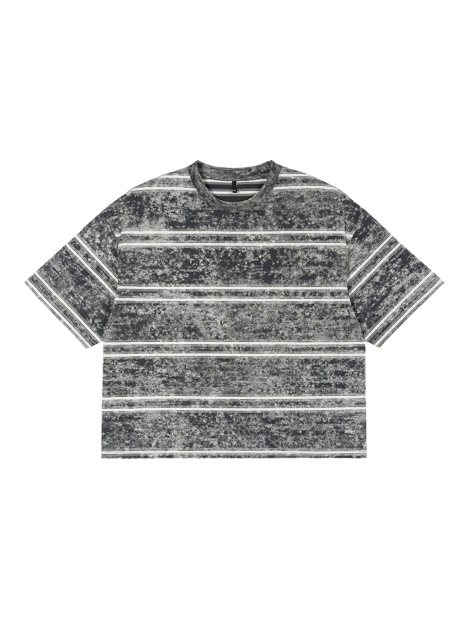 T-shirt Rayé Snow Washed Boxy IvoryFlow - IVORYFLOW