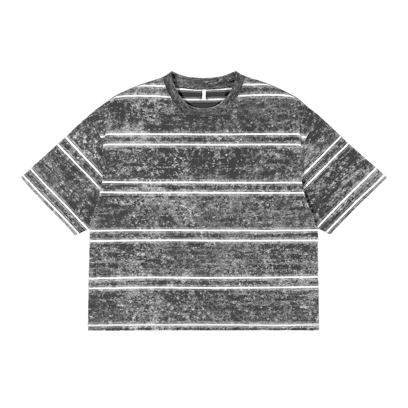 T-shirt Rayé Snow Washed Boxy IvoryFlow - IVORYFLOW