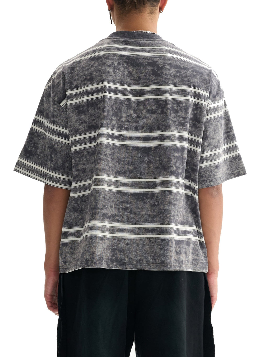 T-shirt Rayé Snow Washed Boxy IvoryFlow - IVORYFLOW
