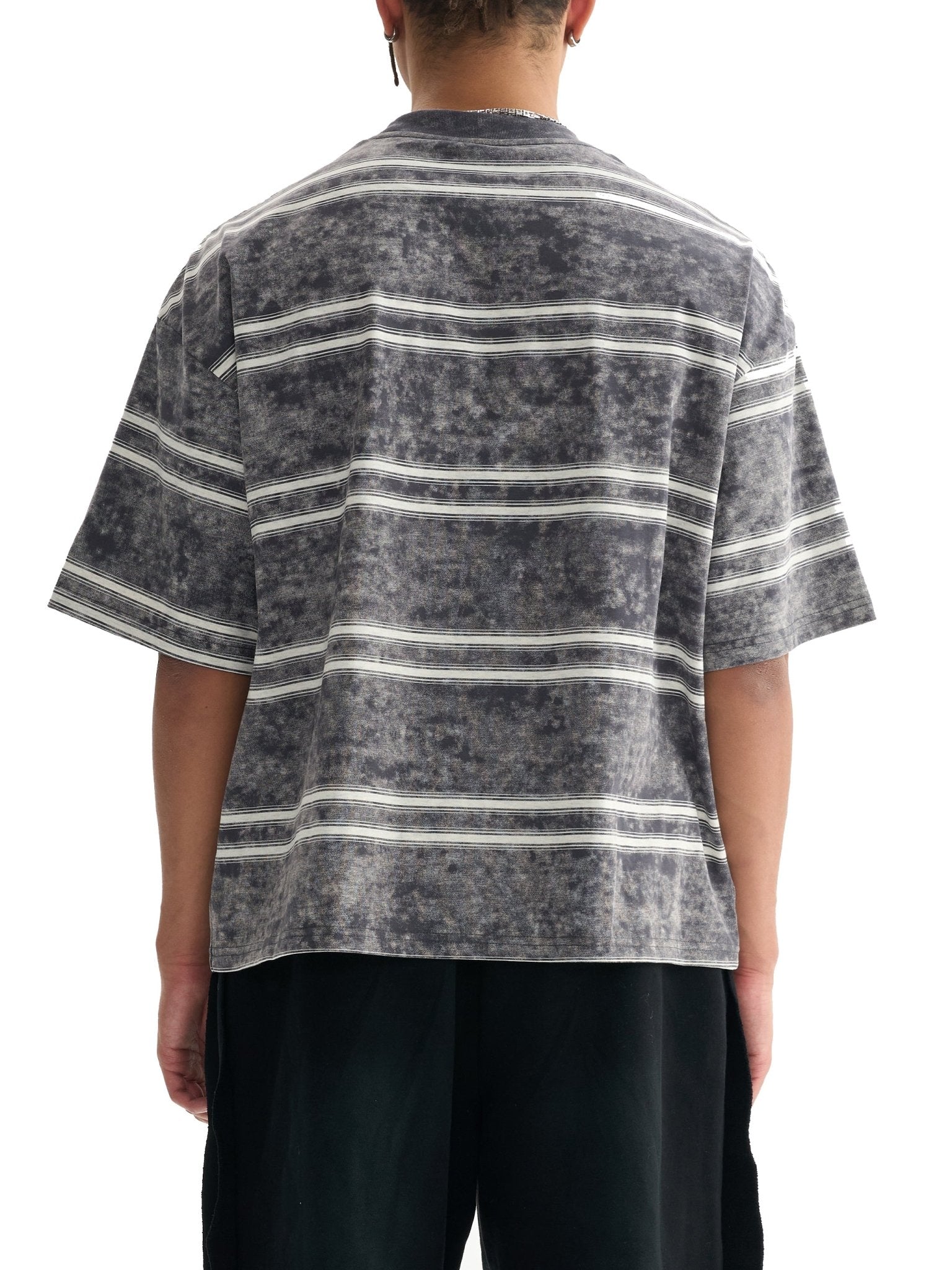 T-shirt Rayé Snow Washed Boxy IvoryFlow - IVORYFLOW