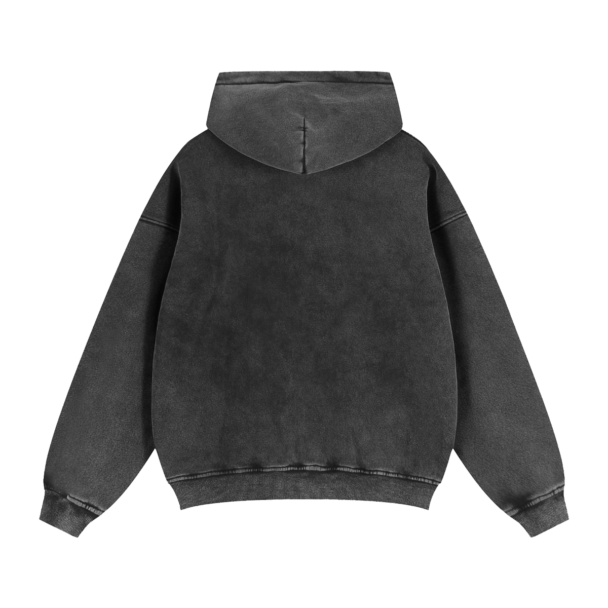 Zip - Through Boxy Fleece Hoodie - IVORYFLOW