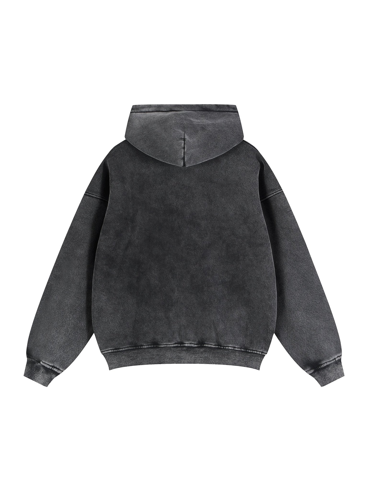 Zip - Through Boxy Fleece Hoodie - IVORYFLOW
