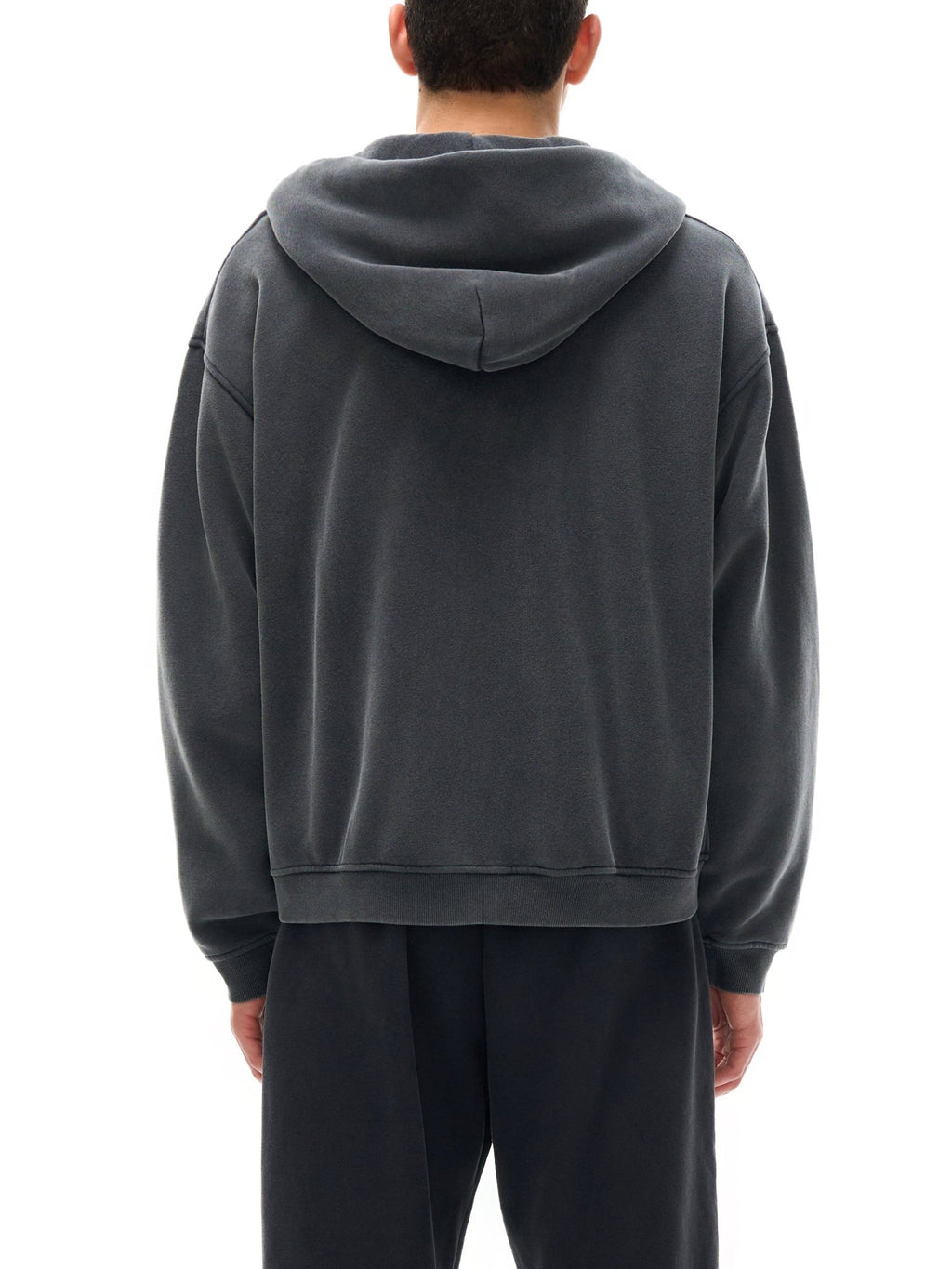 Zip - Through Boxy Fleece Hoodie - IVORYFLOW